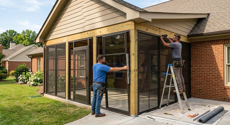Porch Enclosure Installation in Nashville, TN