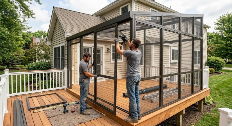 Deck Enclosure Installation in Arvada, CO