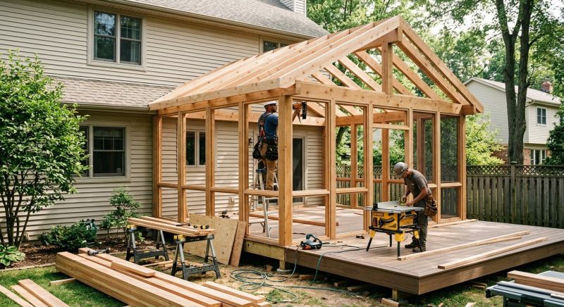 Enclosed Deck Installation in Cincinnati, OH