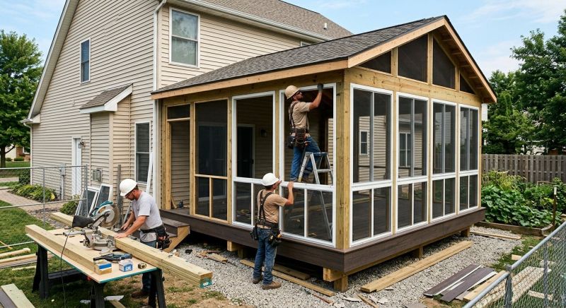 Enclosed Deck Installation in Longmont, CO