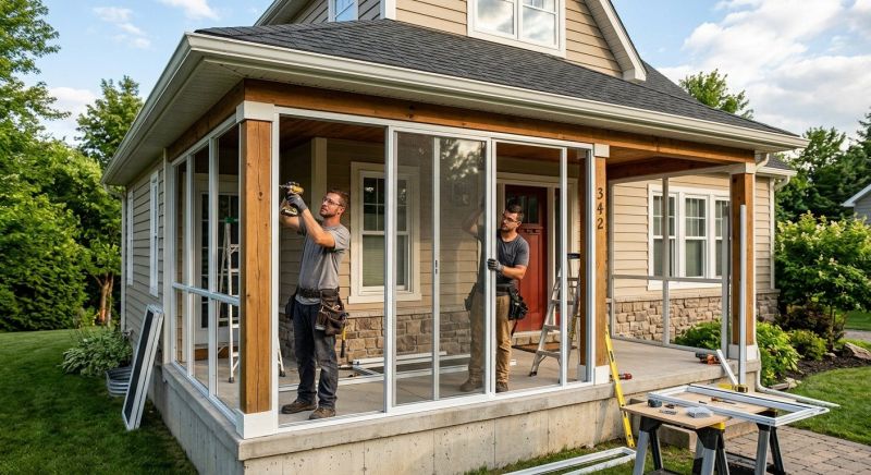 Enclosed Porch Installation in Dallas, TX