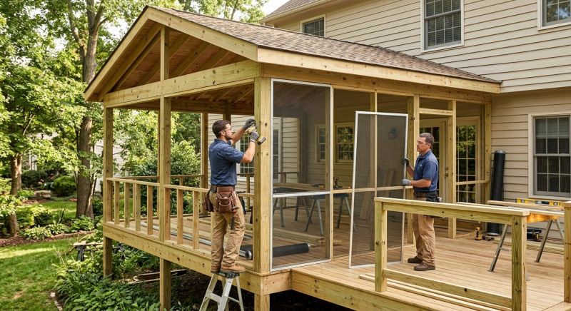 Enclosed Porch Installation in Dallas, TX