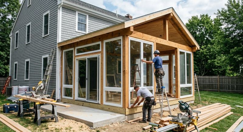 Enclosed Porch Installation in Dallas, TX