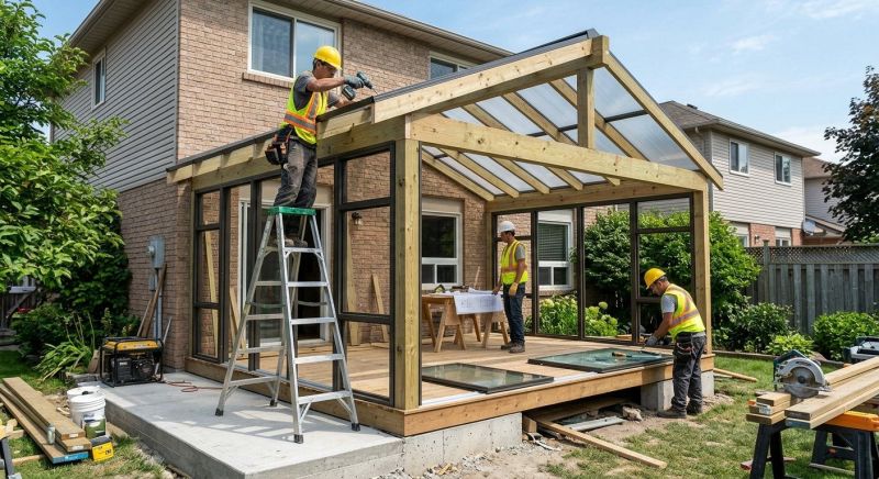 Sunroom Addition Construction in Longmont, CO