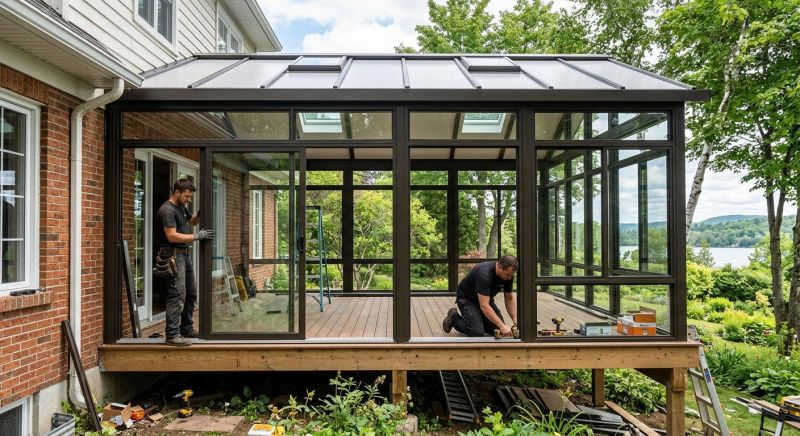 Three Season Room Installation in Charlotte, NC